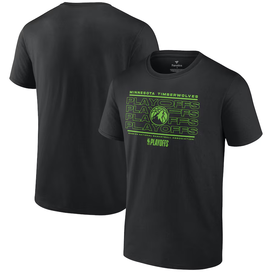 Men 2024 NBA Minnesota Timberwolves black Tshirts->nba t-shirts->Sports Accessory